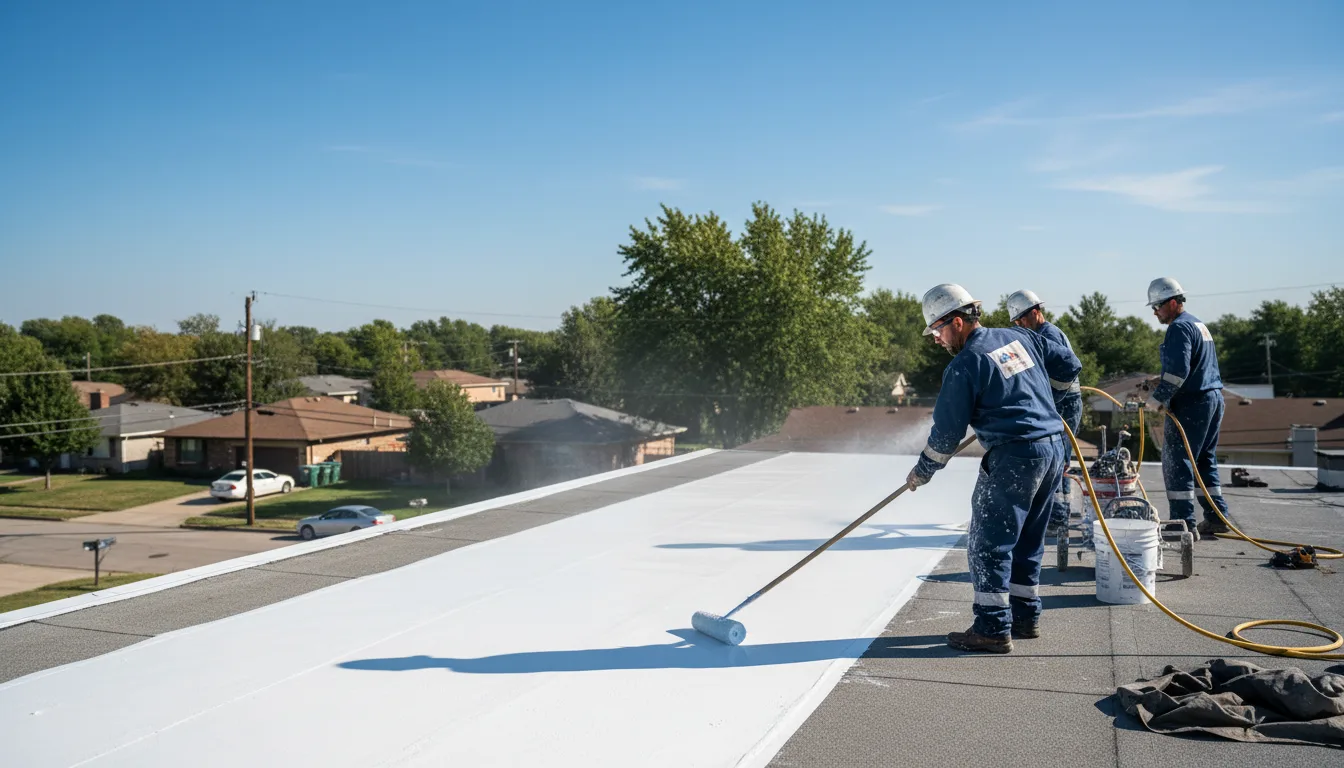 Commercial roof coating in Leitchfield, KY near me